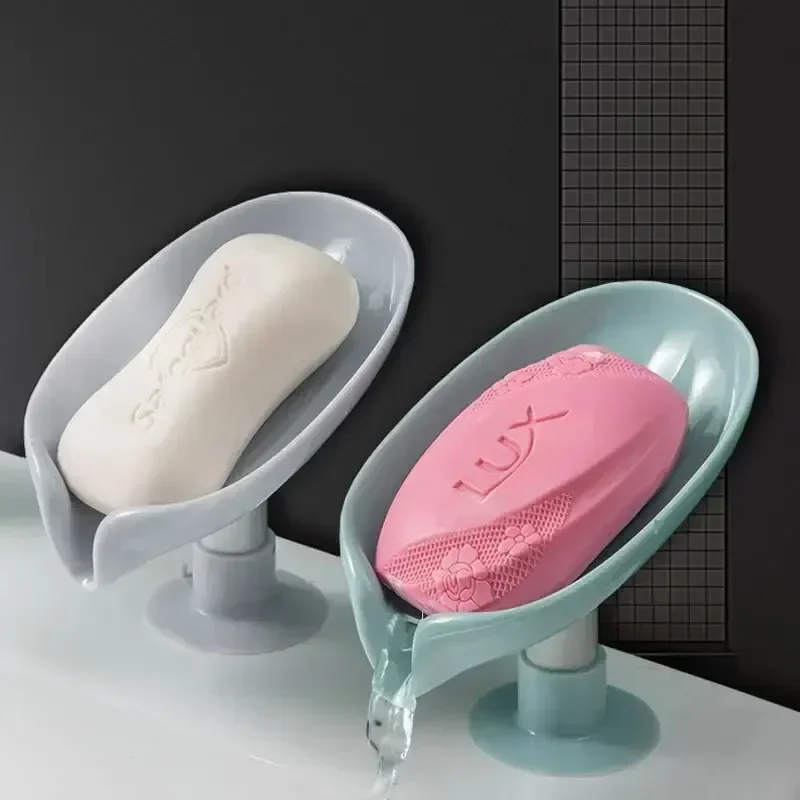 Soap Making Box - Drenajlı Yaprak Şeklinde Sabunluk, Vakumlu Sabun