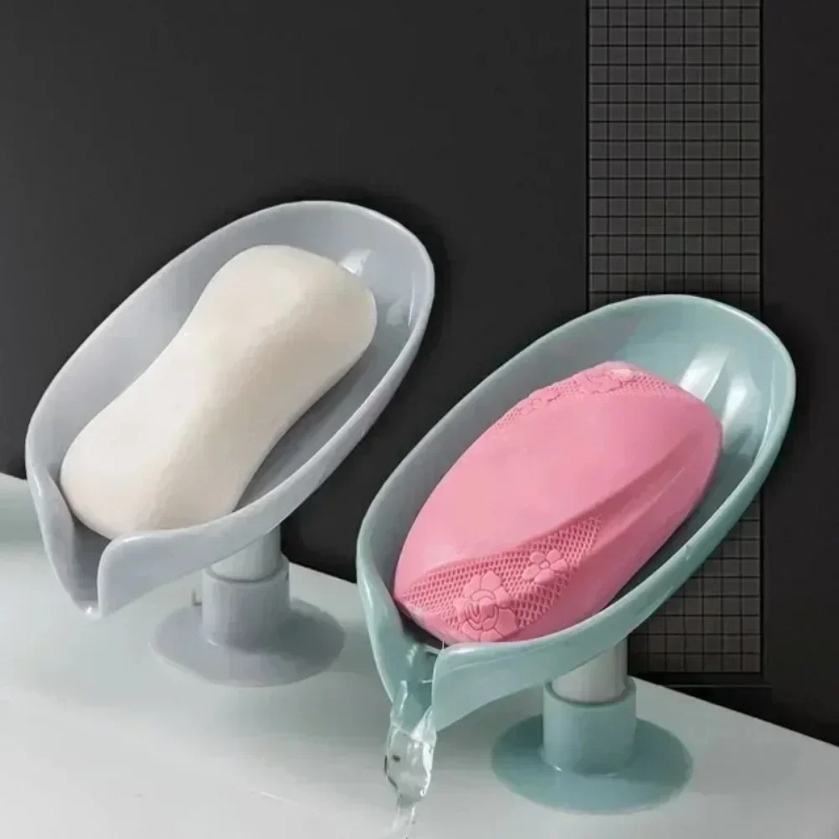 Soap Making Box - Drenajlı Sabunluk Vakumlu Bardak Tepsi Kurutma