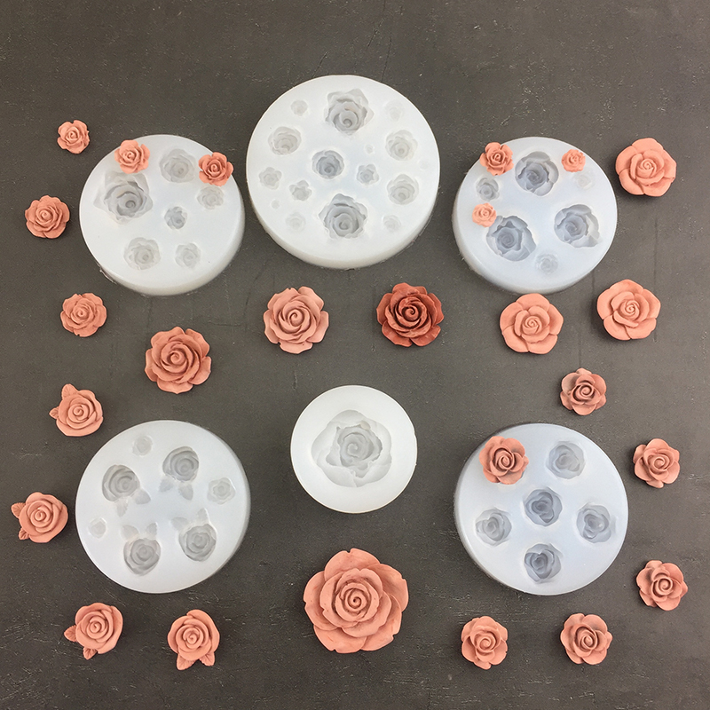 Soap Making Tutorial - 3D gül çiçek şekli yaprak silikon