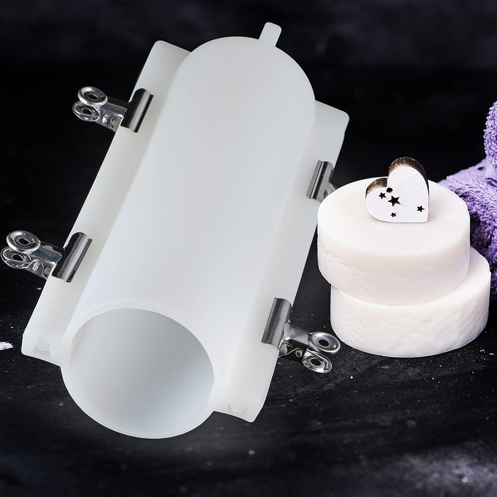 Soap Making Ideas - Klipsli Büyük Silindir Tüp Sabun Kalıbı,