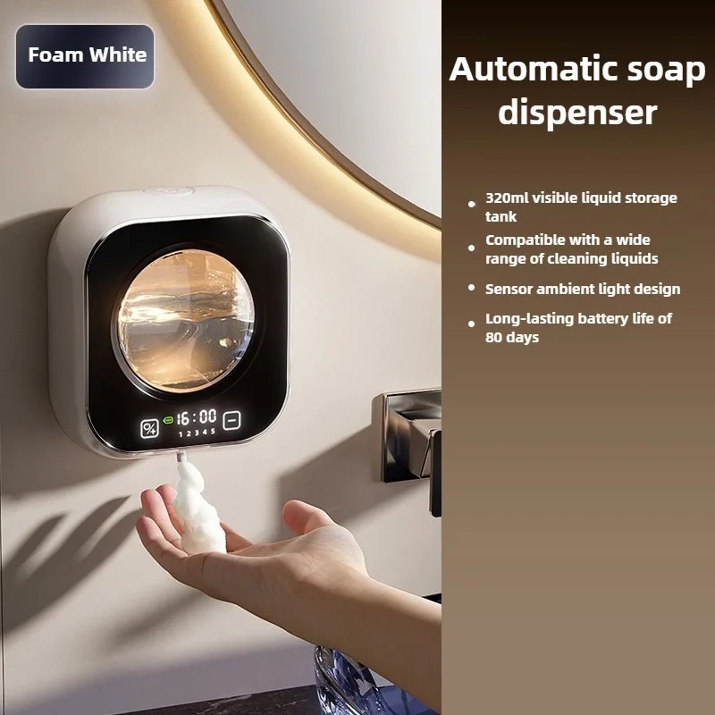 Soap Making Thermometer - Akıllı İndüksiyonlu El Yıkama Sensörü Duvara