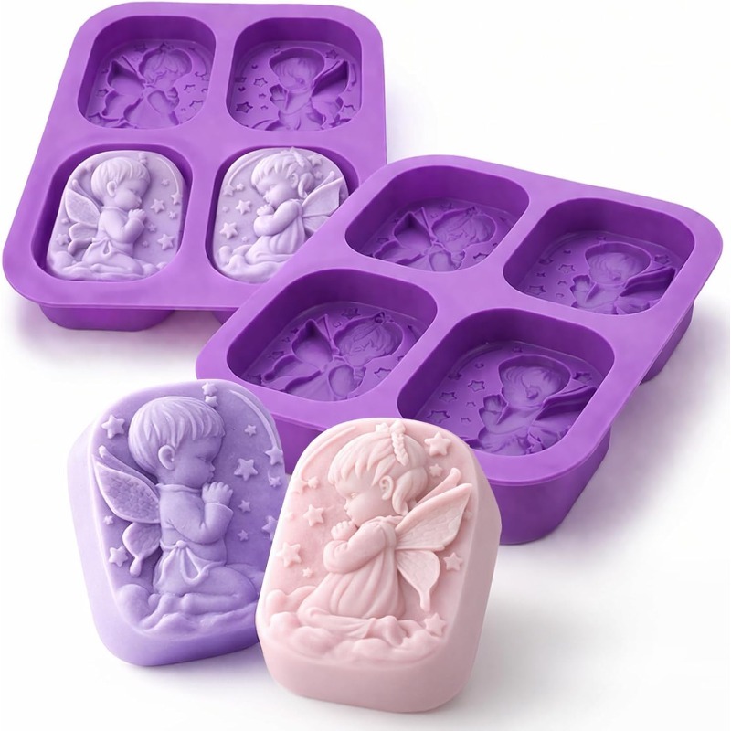 Soap Making Ideas - Melek silikon kalıp sabun yapımı için