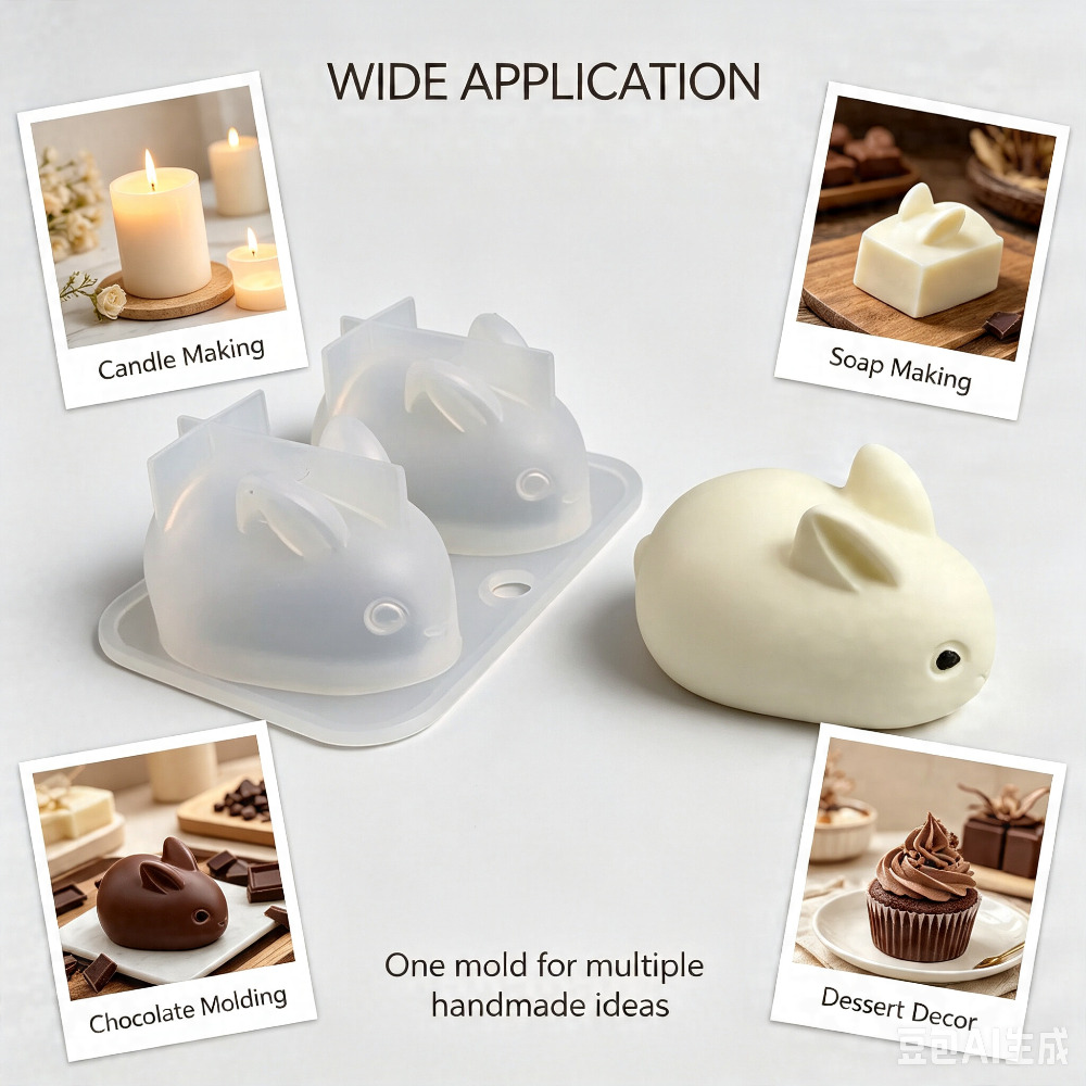 3D Mini Tavşan silikon kalıp G - Soap Making Ideas incelemesi ve fiyatı