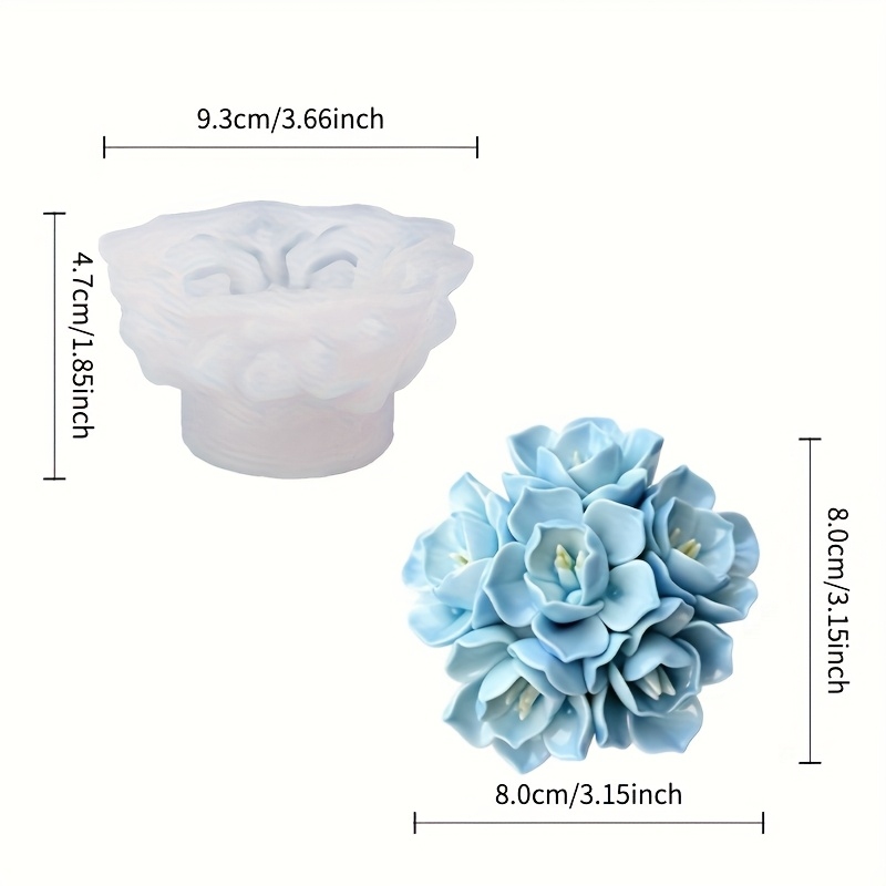 1 adet Ortanca Mum Silikon Kal - Soap Making Ideas incelemesi ve fiyatı
