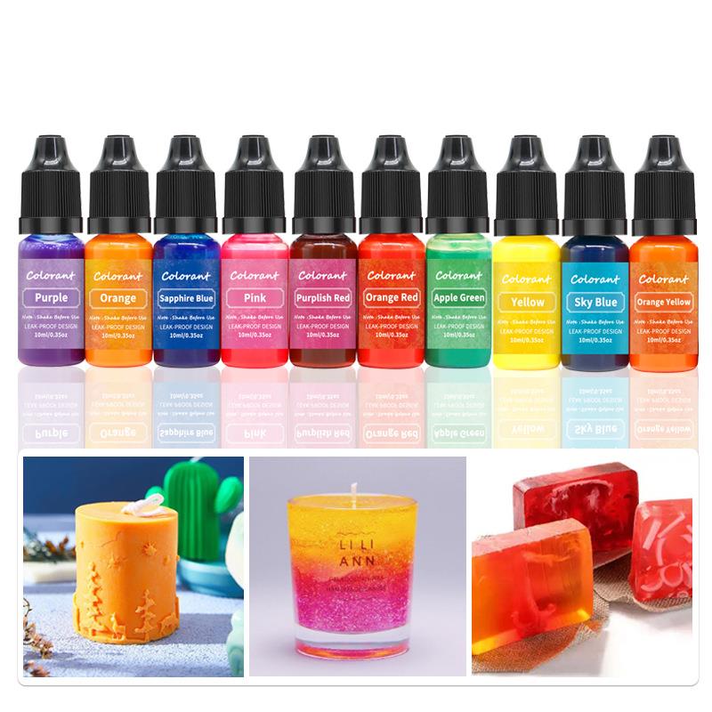 20 renk 10ml mum balmumu Pigme - Soap Making Jelly incelemesi ve fiyatı