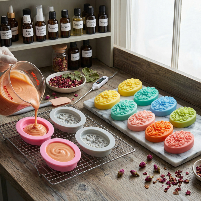 4 Çiçek şekilli silikon kalıp, - Soap Making Ideas incelemesi ve fiyatı